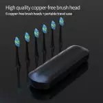 Персонализирана USB акумулаторна звукова четка за зъби с интелигентен таймер за бързо зареждане с държач